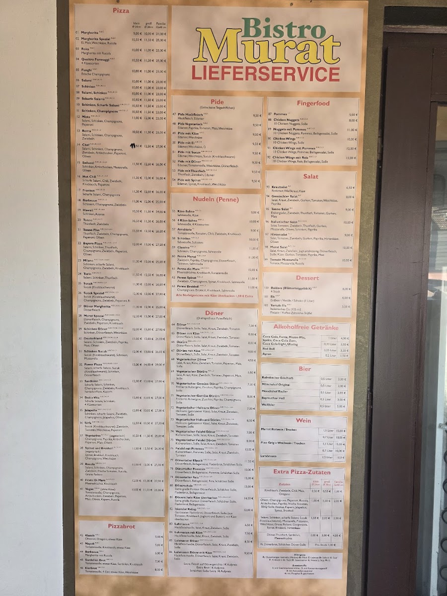 Menu Bistro Murats Lieferservice Heinersreuth-1